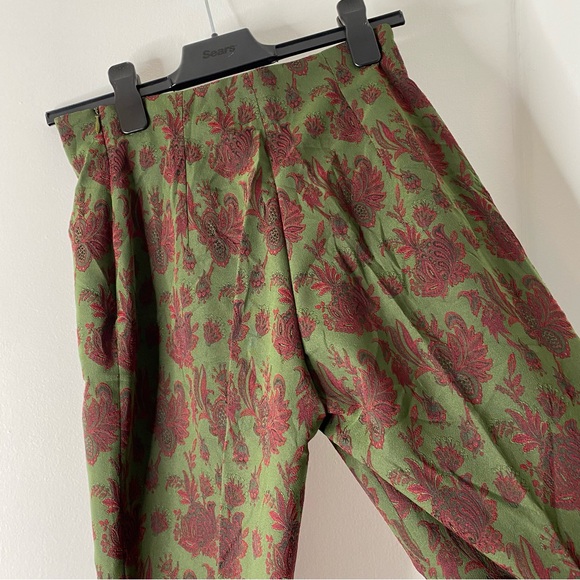 Renato Nucci Green Bold Paisley Straight Leg Trouser - Picture 8 of 10